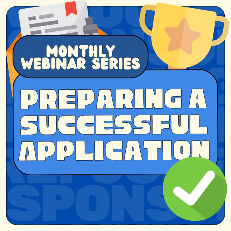 September Monthly Webinar 3: Preparing a Successful Application