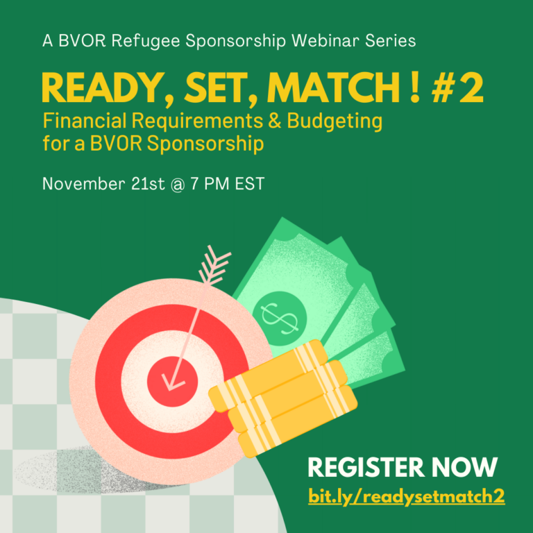 Ready, Set, Match #2 – Financial Requirements & Budgeting for BVOR Sponsors.