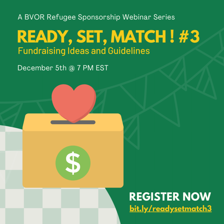 Ready, Set, Match #3 – Fundraising Guidelines and Ideas for a BVOR Sponsorship