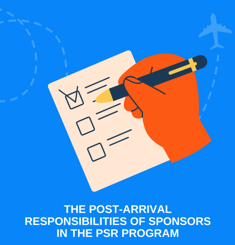 PSR Post-Arrival Training: Post-Arrival Responsibilities (For Groups of Five & Community Sponsors in BC)