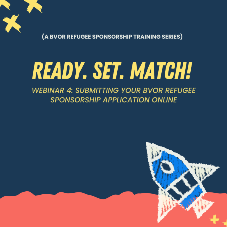 National Webinar: “Ready Set Match! #4 Submitting your BVOR Application.” (For BVOR sponsors)